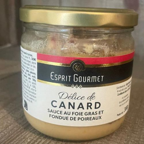 Photo de: Délice de Canard Sauce au Foie Gras et Fondue de Poireaux