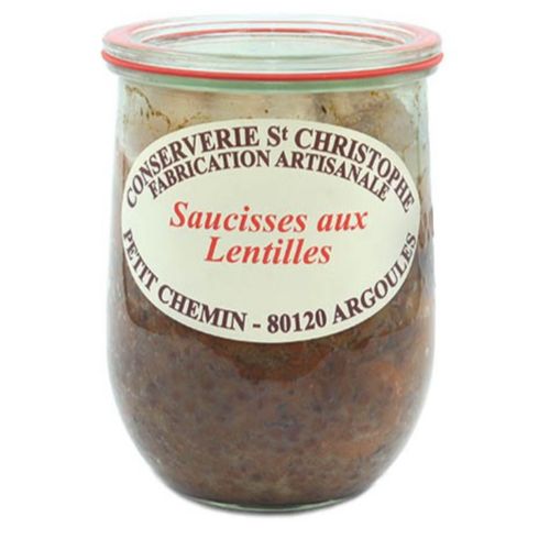 Photo de: Saucisses aux lentilles