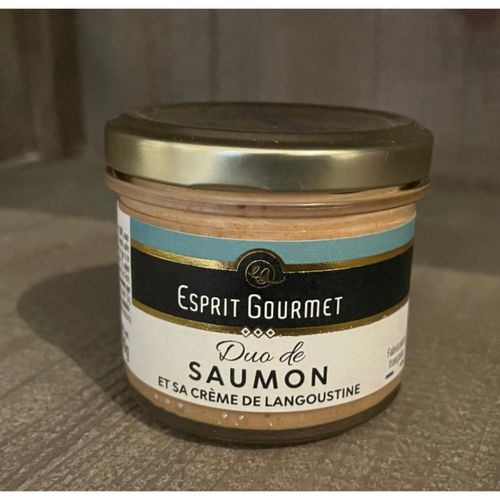 Photo de: Terrine Duo de Saumon et sa Crème de Langoustine