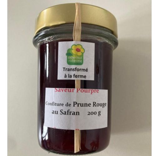 Photo de: Confiture de prune rouge au safran 200gr
