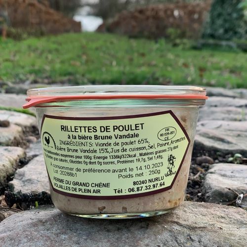 Photo de: Rillettes de Poulet à la bière Brune Mont St Martin