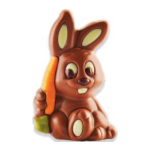 Photo de: Chocolat de Pâques Lapin Carotte 10cm