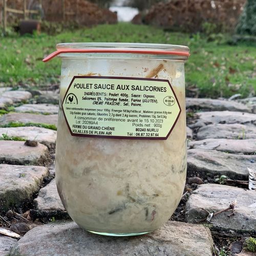 Photo de: Poulet sauce aux salicornes