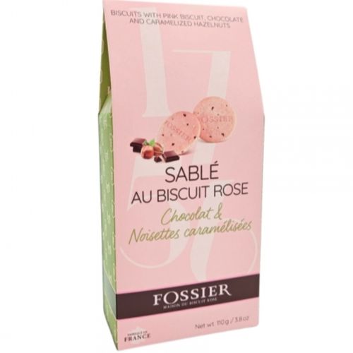 Photo de: Sablé au Biscuit Rose Chocolat et Noisettes caramélisées