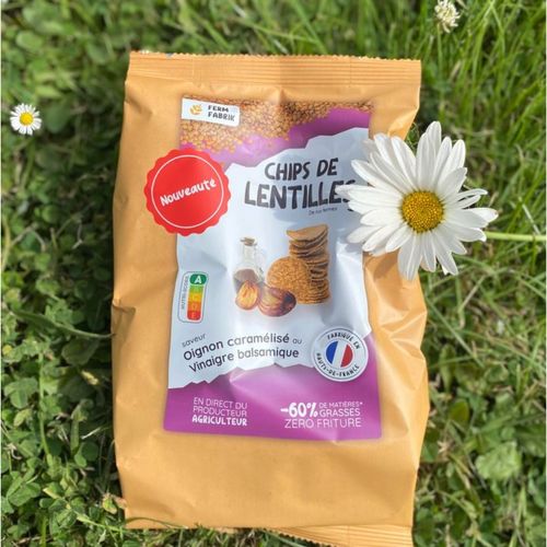 Photo de: Chips de Lentilles : saveur Oignon Caramélisé au Vinaigre Balsamique