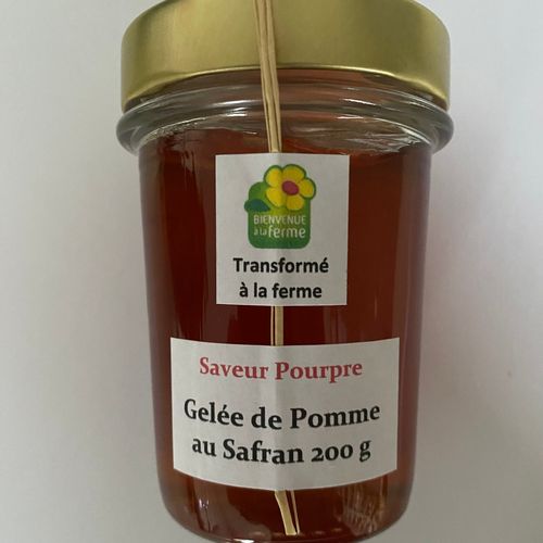 Photo de: Confiture Gelée de pomme au safran 200gr