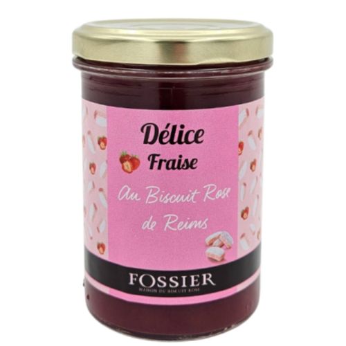Photo de: Délice Fraise au Biscuit Rose de Reims 250gr