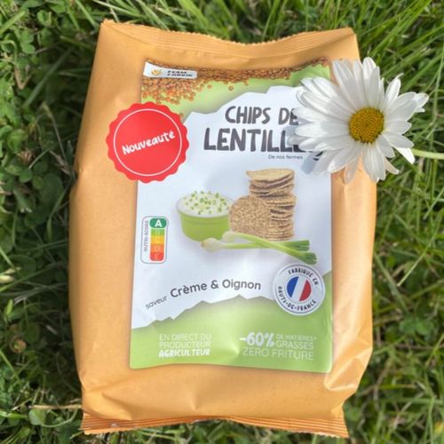 Photo de: Chips de Lentilles : saveur crème et oignon