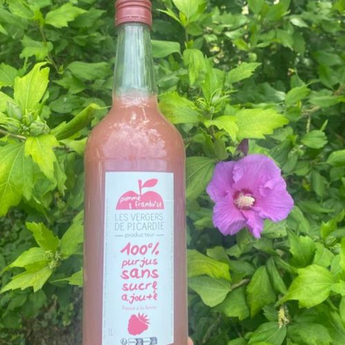 Photo de: Jus de pomme et framboise 1L