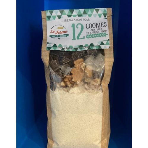 Photo de: Préparation pour cookies aux noix et chunks noirs