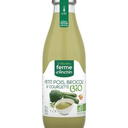 Photo de: Soupe Petit Pois, Brocoli et Courgette BIO