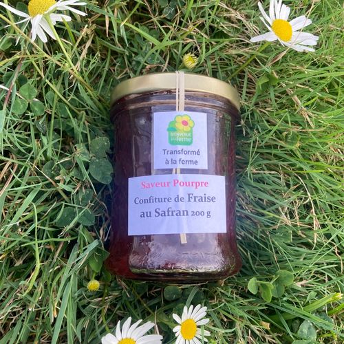 Photo de: Confiture de fraise au safran 200gr